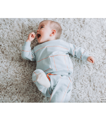 SEE YOU AT SIX : French Terry Verticals - BLEU BÉBÉ