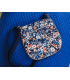 SEE YOU AT SIX : Toile de Coton Gabardine - Flower Joy - BLEU OCÉANA