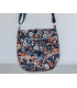 SEE YOU AT SIX : Toile de Coton Gabardine - Flower Joy - BLEU OCÉANA