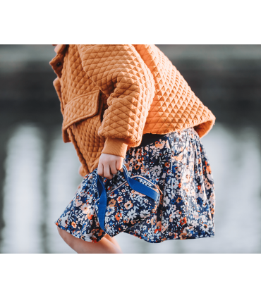 SEE YOU AT SIX : Ecovero Viscose - Flower Joy - BLEU OCÉANA