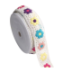 Galon crochet 55mm fleurs multicolores – Granny square coton