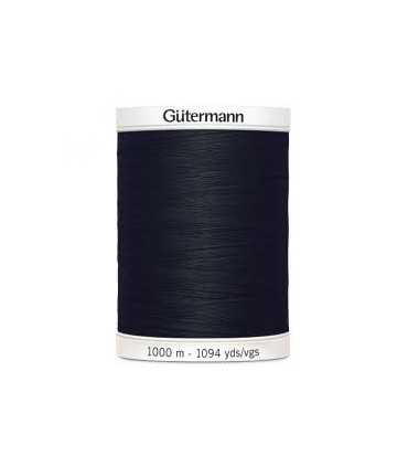 GÜTERMANN 100% polyester 1 000m - 000 - NOIR