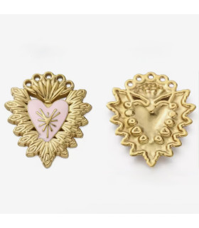 Pendenti coeur ex-voto - ROSE