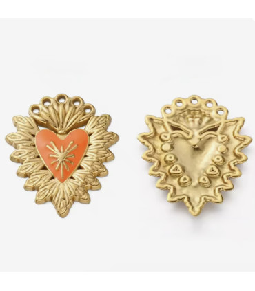 Pendenti coeur ex-voto CORAIL