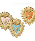 Pendentif coeur ex-voto - TURQUOISE