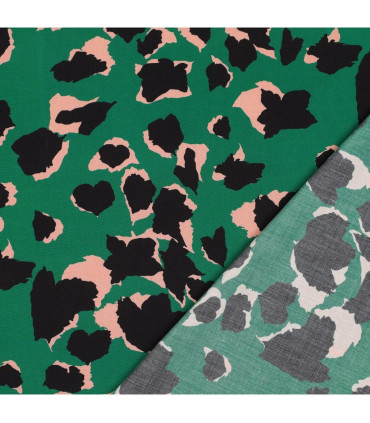 Viscose Léopard VERT