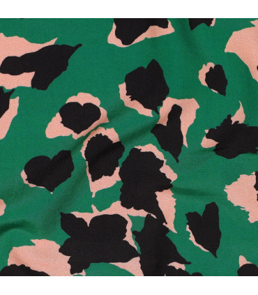 Viscose Léopard VERT