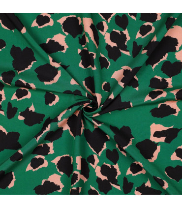 Viscose Léopard VERT