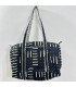 Sac polochon en matelassé indien - Ethnique - NOIR