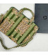 Housse d’ordinateur tissu indien matelassé - Tigres - VERT