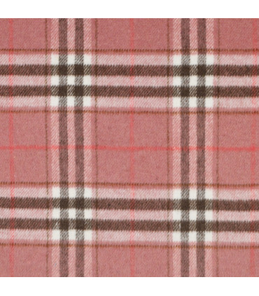 Flanelle Tartan épais ROSE
