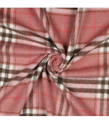 Flanelle Tartan épais ROSE