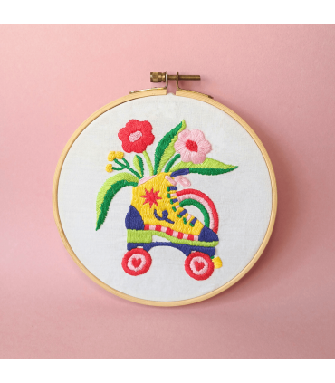 MELLOW : Kit de broderie - Roller Flower