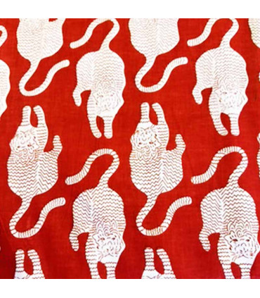 Coton Indien - TIGROU- ROUGE