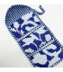Trousse pliée 2 poches zippées -Etnique - BLEU