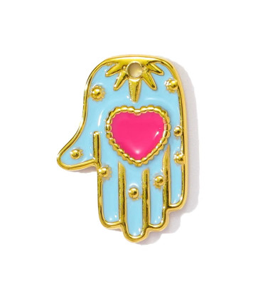 Pendentif Main - TURQUOISE
