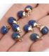 Pendentif pierre  bélière dorée - LAPIS LAZULI
