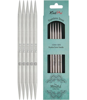 KnitPro - Mindful Collection - Aiguilles doubles pointes 15cm - 6mm