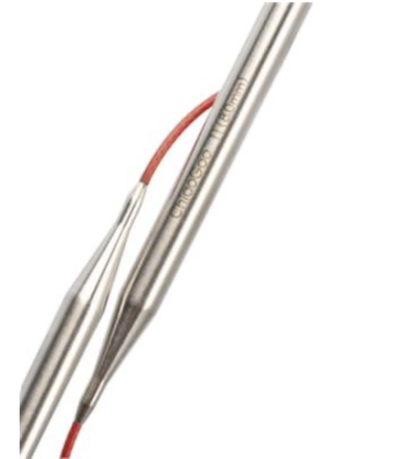 CHIAOGOO - Aiguilles Circulaires Fixes Metal Red - 80 Cm - 7mm
