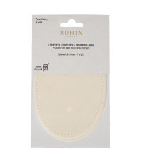 BOHIN : Coudes « Souplesses » Thermocollants : ÉCRU