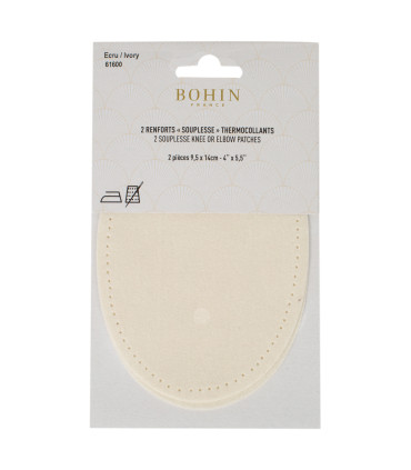 BOHIN : Coudes « Souplesses » Thermocollants : ÉCRU