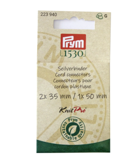 PRYM - Connecteurs pour cordon plastique Natural, 35 et 50mm