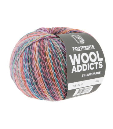 WOOL ADDICTS : Footprints - LILA BAIE BLEU