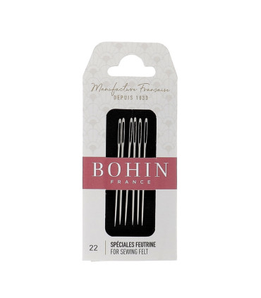 BOHIN : Aguilles à coudre Spéciale feutrine