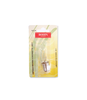 BOHIN - Ampoules Baïonnette pour machine à coudre