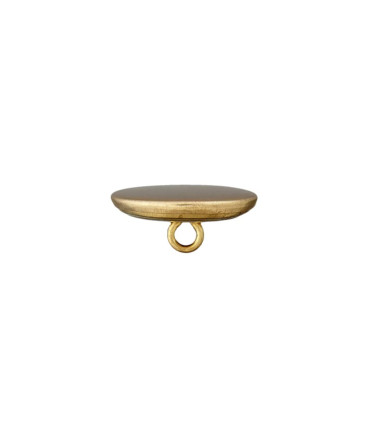 Bouton métallique plat - 15mm - OR