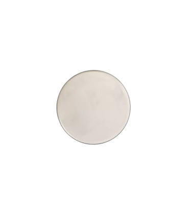 Bouton métallique plat - 23mm - ARGENT