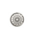 Bouton métal Argent Rosace - 23mm