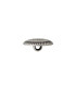 Bouton métal Argent Antique Fleur - 15mm