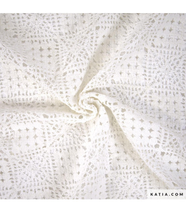Katia - Coton façon Granny square au crochet - NATUREL