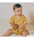 Katia - Double gaze de coton Africa Dots - MOUTARDE