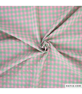 SEERSUCKER Vichy Gingham little - POMME ET ROSE