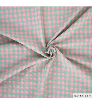 SEERSUCKER Vichy Gingham little - POMME ET ROSE