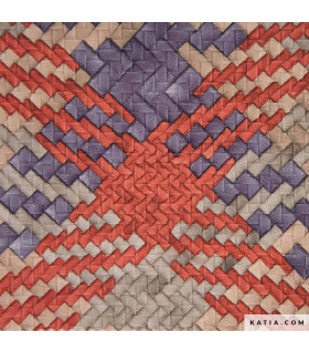 KATIA - Simili tressé - INDIGO brique