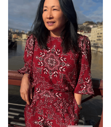 MY DRESS MADE : Viscose flammée - SCARLETT BANDANA