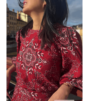 MY DRESS MADE : Viscose flammée - SCARLETT BANDANA