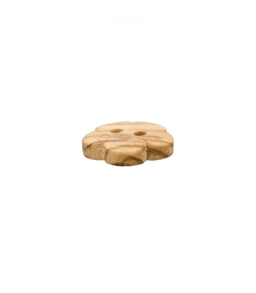 Bouton en bois - Fleur - 12mm