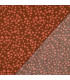 Viscose - Coeurs Corail Terracotta