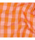 POPPY - Coton Vichy Orange et Saumon