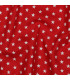 Popeline de Coton - Étoiles - ROUGE
