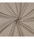 Popeline de Coton - Étoiles - BEIGE