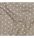 Popeline de Coton - Étoiles - BEIGE