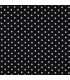 Popeline de Coton - Pois - NOIR
