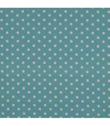 Popeline de Coton - Pois - CELADON