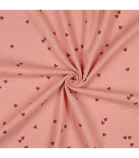 POPPY - Double gaze - Coeurs ROSE