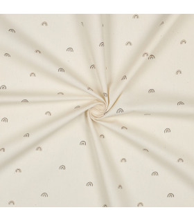 Popeline de Coton - Arc en ciel